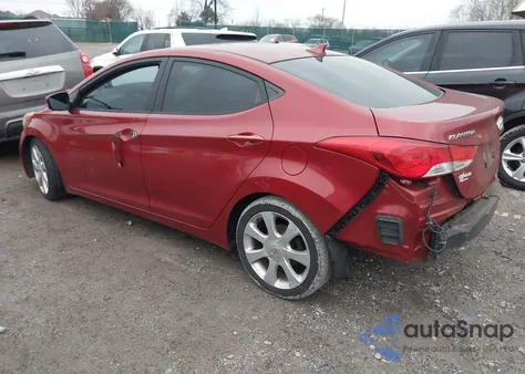 2012 Hyundai Elantra Limited (Ulsan Plant) from USA, damaged, VIN KMHDH4AE8CU251532